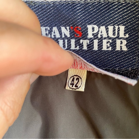 Vintage Brown Jean Paul Gaultier Jeans Puffer Jacket Coat - Picture 4 of 9